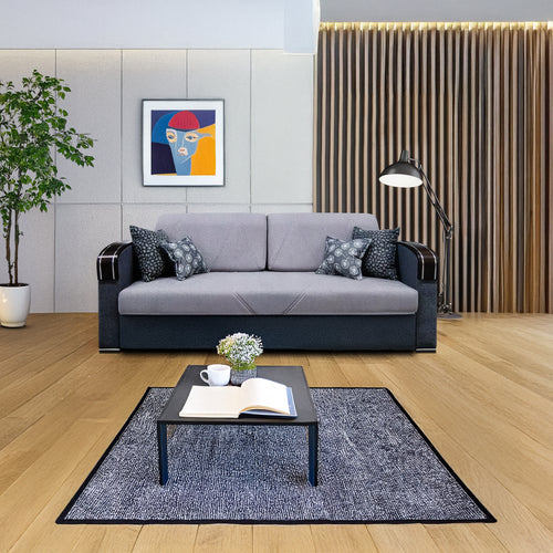 Leeds Sofa Bed in Gray – Stylish Convertible Sofa with Hidden Bedding Container